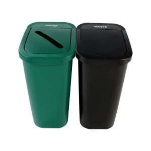 BILLI BOX - Double - Kit - 10 G - Paper-Waste - Slot-Swing - Green-Black