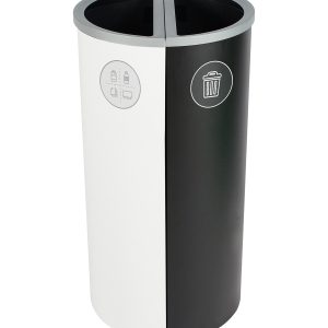 SPECTRUM - Double - Kit - Mixed Recyclables-Waste - Full - White-Black