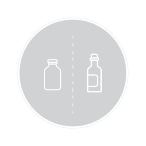 SPECTRUM - Label - Glass - Clear-White
