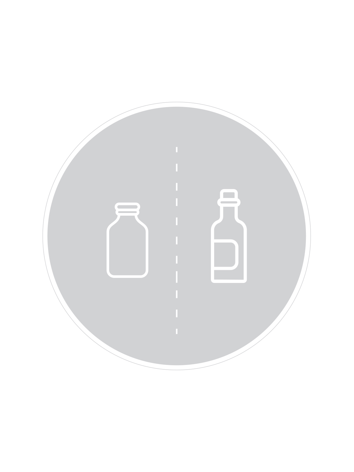 SPECTRUM – Label – Glass – Clear-White