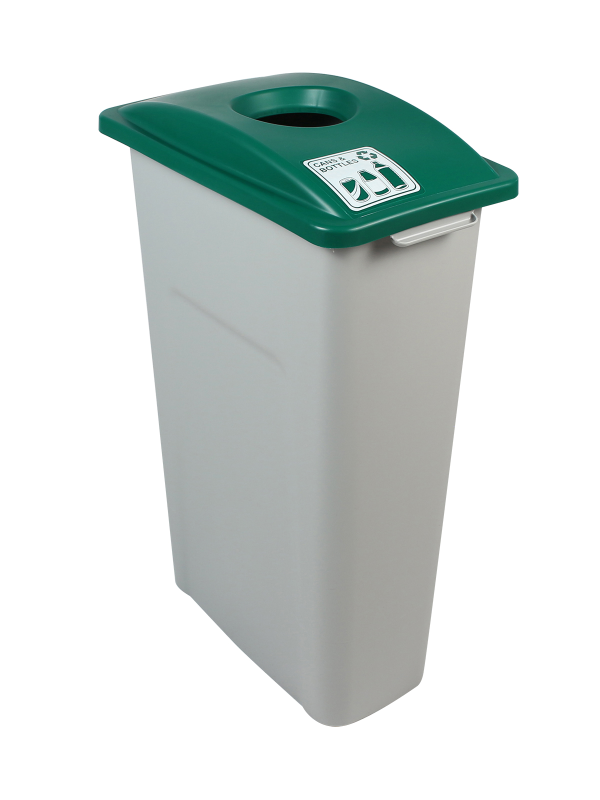 WASTE WATCHER – Single – Kit – Cans & Bottles – Circle – Grey-Green