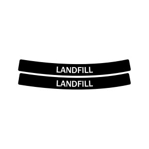 EVOLVE - Label - Ellipse - Landfill - Full - Black-White