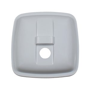 UPRIGHT - Single - Lid - 14 G - Solid Lift - White