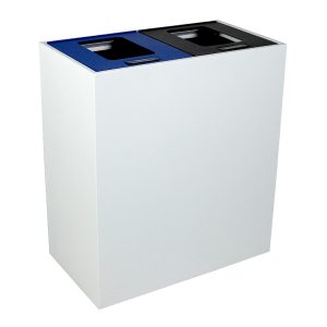 MEZZO - Double - Ml - Mixed Recyclables-Waste - Full - White-Blue-Black