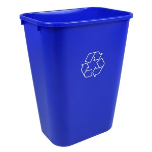 RECYCLING & WASTE BASKET (8 Pack) - Single - Kit - 41 Q - Mobius Loop - Blue