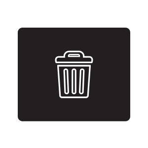 OCTO - Label - Waste - Black