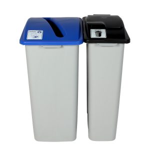 WASTE WATCHER - Double - Kit - Xl - Paper-Waste - Slot-Solid Lift - Grey-Blue-Black