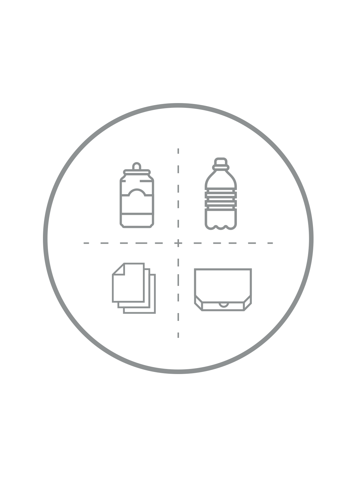 SPECTRUM – Label – Mixed Recyclables – Clear-Silver