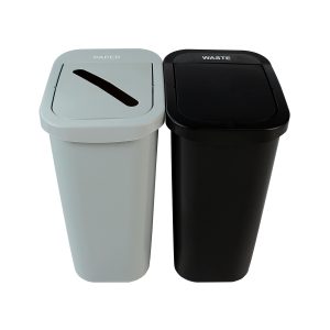 BILLI BOX - Double - Kit - 10 G - Paper-Waste - Slot-Swing - Grey-Black