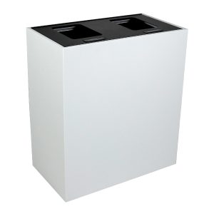 MEZZO - Double - Hl - Mixed Recyclables-Waste - Full - White-Black