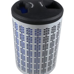 BERKELEY - Double - Kit - Recyclables-Waste - Mixed-Full - Silver-Blue-Black