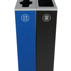 SPECTRUM - Double - Kit - Mixed Recyclables-Waste - Mixed-Full - Blue-Black