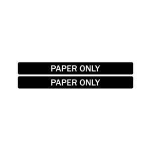 EVOLVE - Label - Ellipse & Cube - Paper - Slot - Black-White
