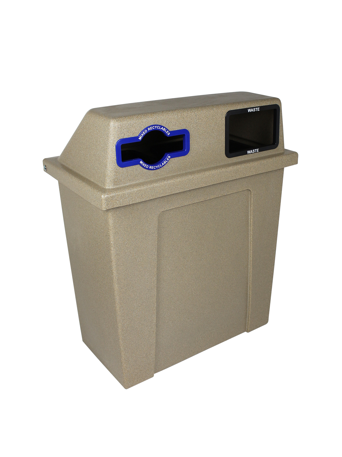 SUPER SORTER – Double – Kit – Mixed Recyclables-Waste – Mixed-Full – Sandstone