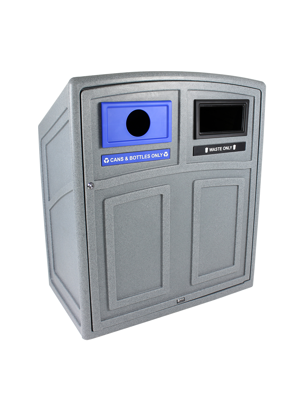 UPTOWN – Double – Kit – Cans & Bottles-Waste – Circle-Full – Greystone