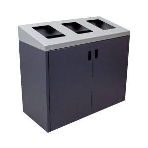 SUMMIT - Triple - Unit - Xl - Sloped Lid - Full - Grey-Silver