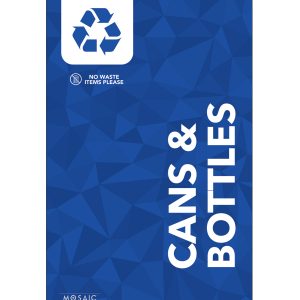 MOSAIC - Body Sign - Cans & Bottles - Blue