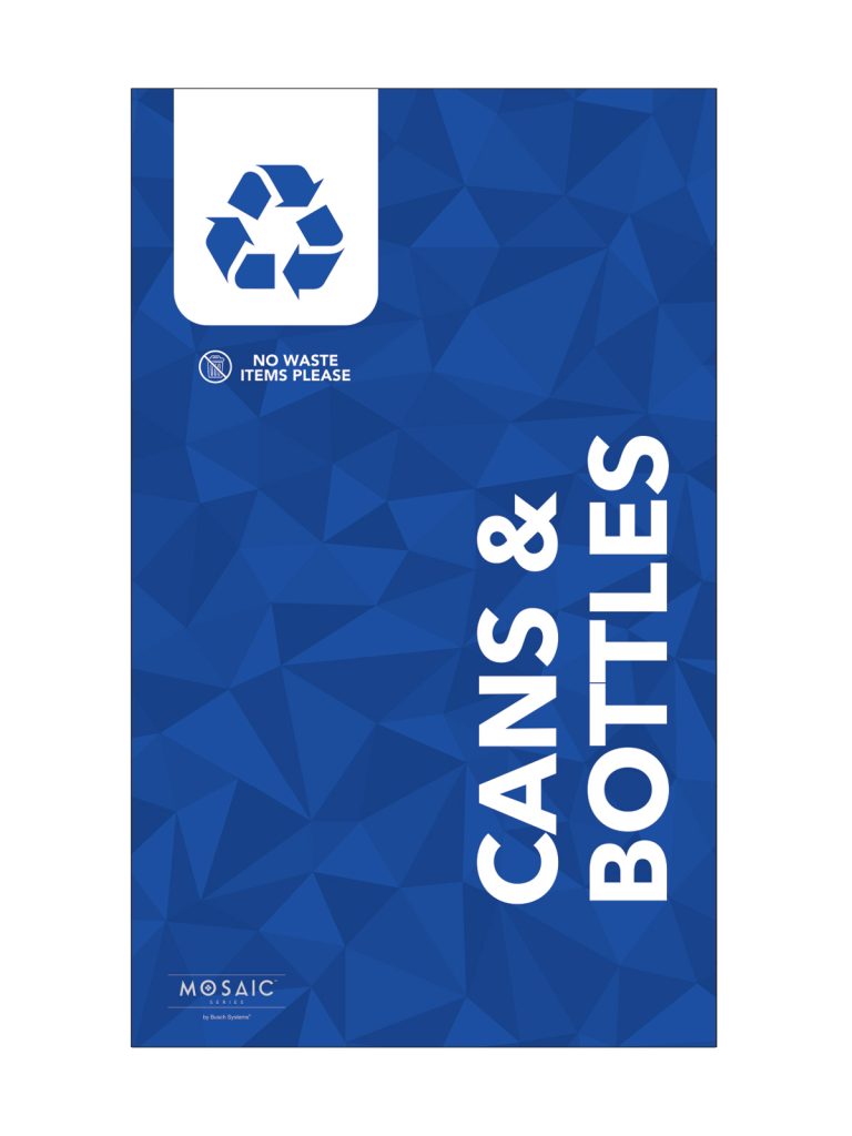 MOSAIC – Body Sign – Cans & Bottles – Blue