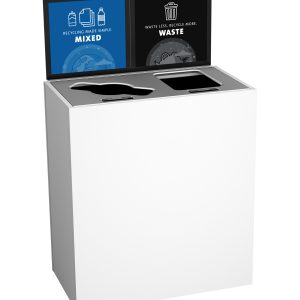 ARISTATA - Double - Kit - Mixed Recyclables-Waste - Mixed-Full - Glacier