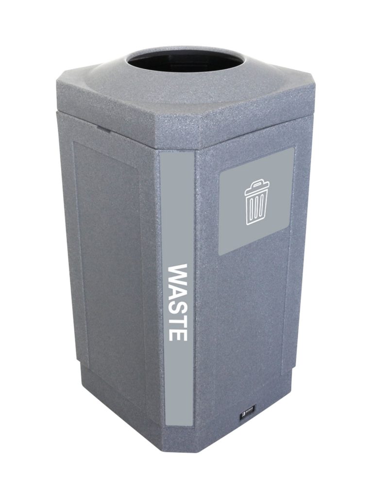 OCTO – Single – Kit – Indoor – Waste – Full – Greystone