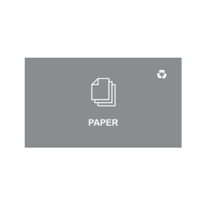 SPECTRUM - Cube Sign - Paper - Grey-White