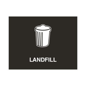 VISION - Sign - Landfill - Black