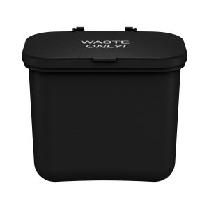 HANGING WASTE BASKET - Single - Kit - Waste - Solid Lift - Black PCR
