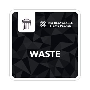 MOSAIC (1) - Label - Waste - Black