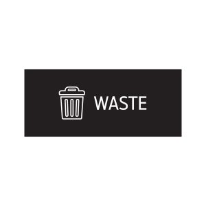 RISE - Single - Sign - Waste - Black