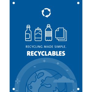 EVOLVE - Body Sign - Recyclables - Blue