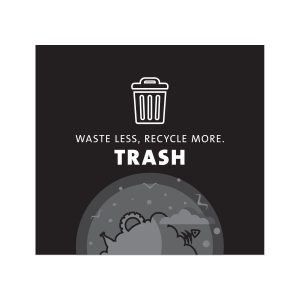 ARISTATA - Sign - Trash - Black