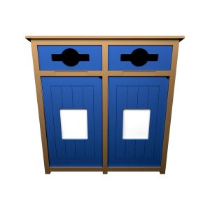 AURA - Double - Unit - Mixed - Cedar-Blue