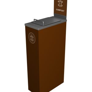 SPECTRUM - Single - Kit - Cube Slim - Compost - Lift - Brown