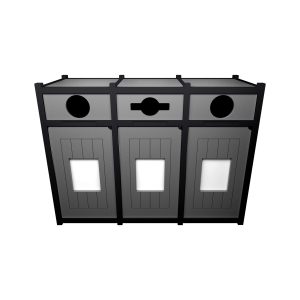 VISION - Triple - Unit - Circle-Mixed-Circle - Grey-Black