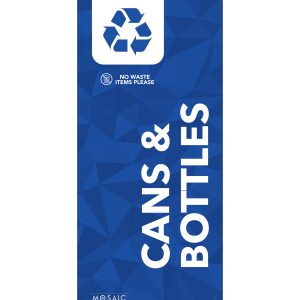 MOSAIC - Body Sign - Cans & Bottles - Blue