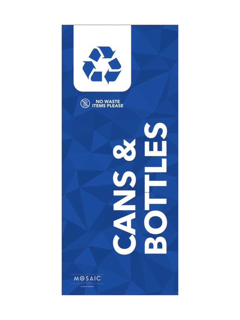 MOSAIC – Body Sign – Cans & Bottles – Blue