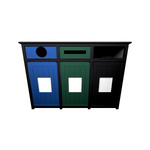 AURA - Triple - Unit - Circle-Slot-Full - Black-Grey-Blue-Green