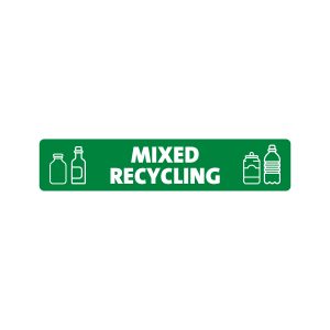EXPRESSION - Label - Mixed Recycling - Green