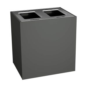 ARISTATA - Double - Kit - Xl - Cans & Bottles-Waste - Full - Slate-Stainless Steel