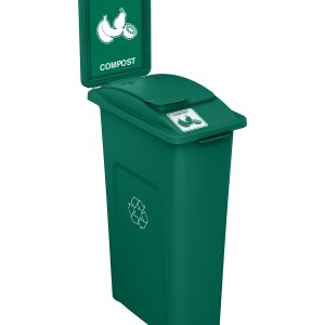 WASTE WATCHER - Single - Kit - Compost - Vented Lift - Dark Green