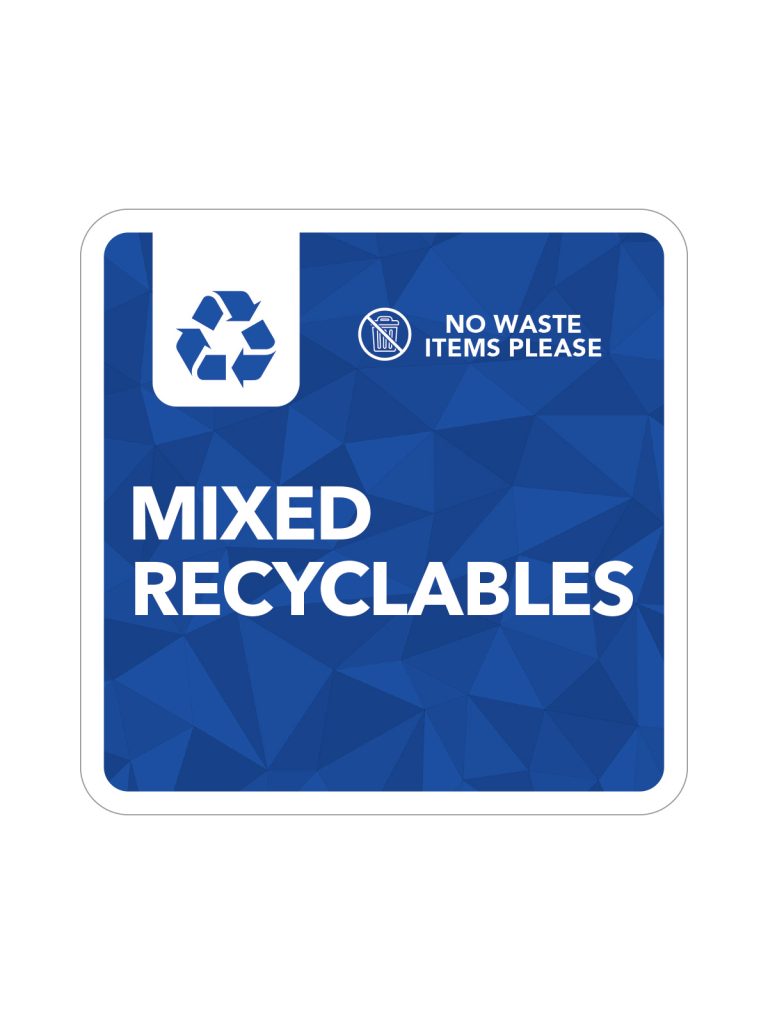 MOSAIC (1) - Label - Recyclables - Blue - Busch Systems US