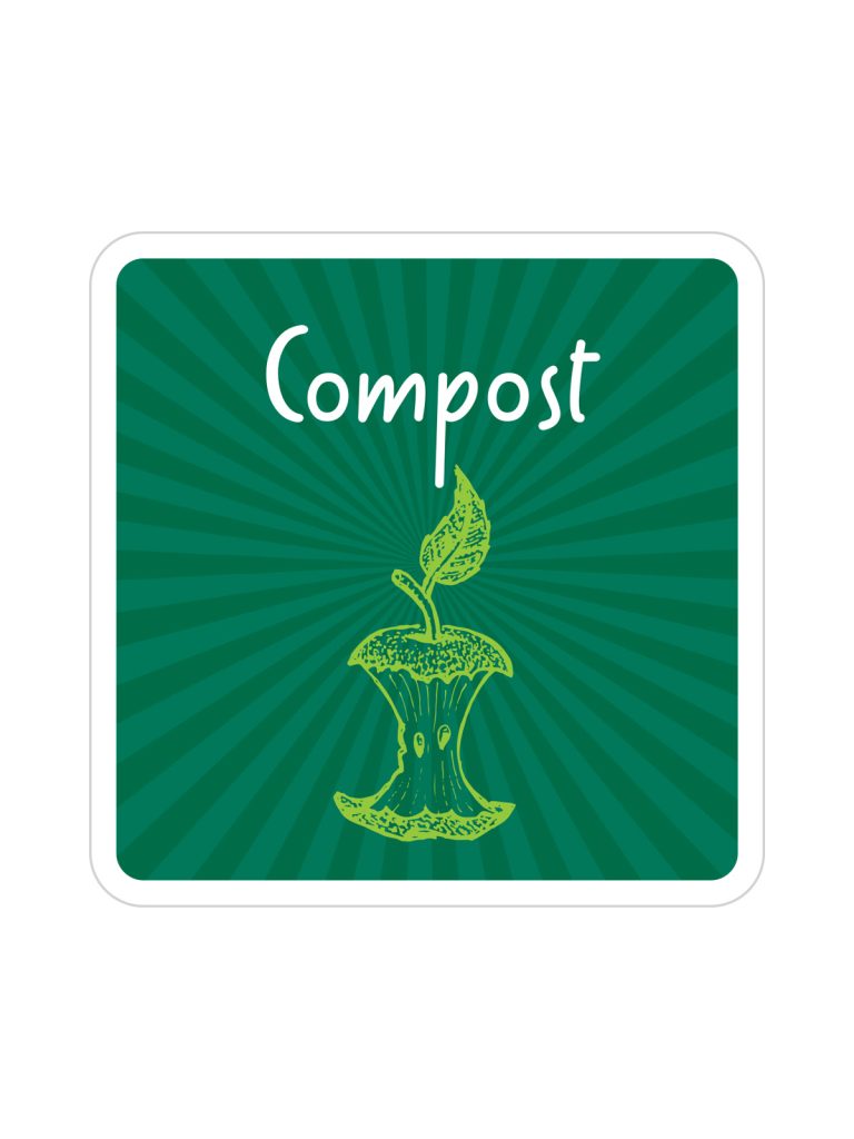 MOSAIC – Label – Compost – Green
