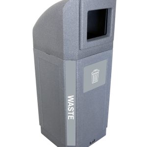 OCTO - Single - Kit - Outdoor - Waste - Full - Greystone
