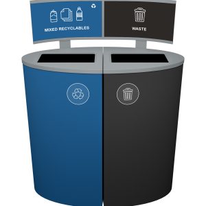 SPECTRUM - Double - Kit - Mixed Recyclables-Waste - Full - Blue-Black