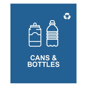 SPECTRUM - Single - Sign - Cans & Bottles - Blue-White