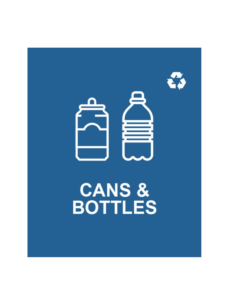 SPECTRUM – Cube Slim Sign – Cans & Bottles – Blue-White