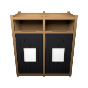 VISION - Double - Unit - Full - Cedar-Black