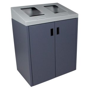 SUMMIT - Double - Unit - Xl - Sloped Lid - Full - Grey-Silver