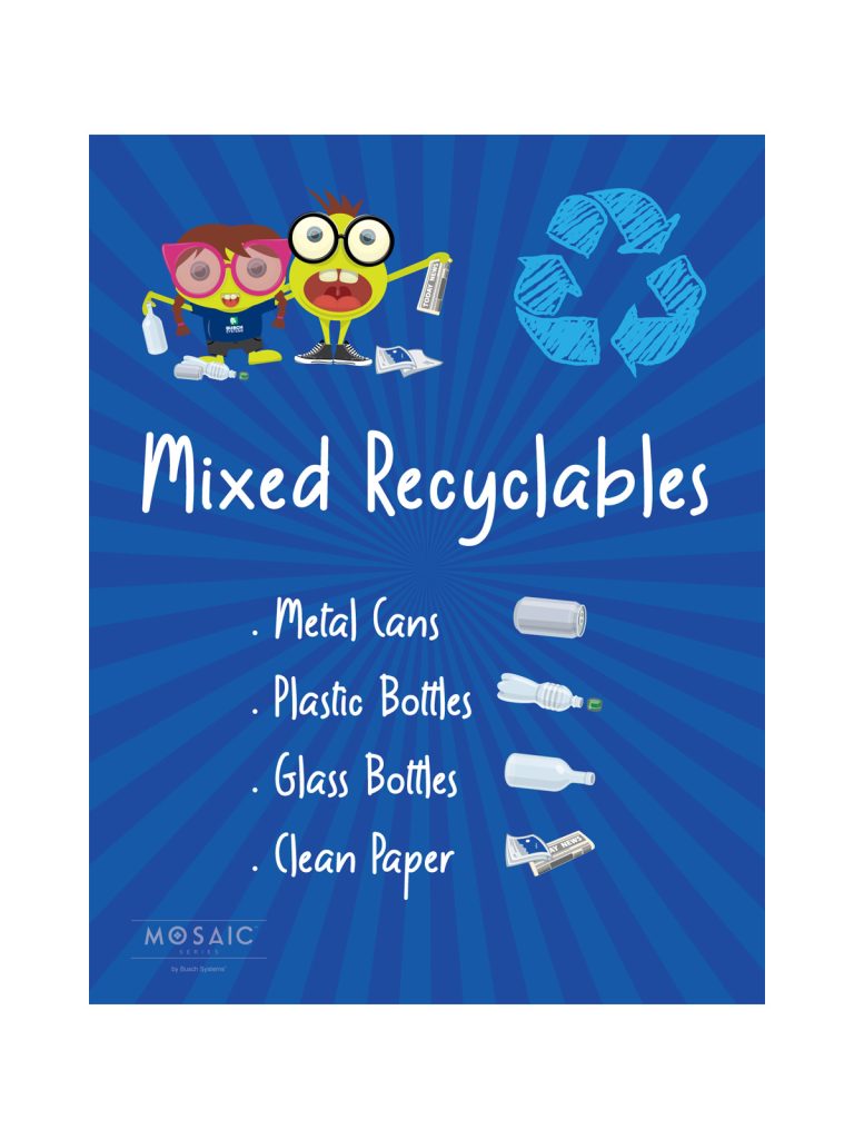 MOSAIC – Junior Body Sign – Junior – Mixed Recyclables – Blue
