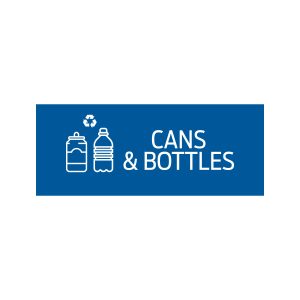 RISE - Double - Sign - Cans & Bottles - Blue